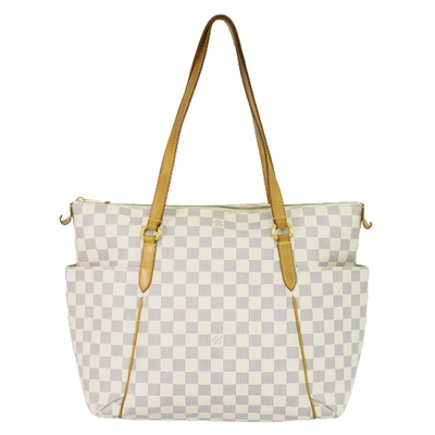 Pre-owned Louis Vuitton Totally Canvas Shoulder Bag () In White
