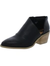 DOLCE VITA OMISS WOMENS FAUX LEATHER CUT-OUT ANKLE BOOTS