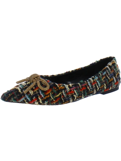 Steve Madden Elina Womens Tweed Slip-on Ballet Flats In Multi