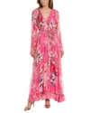 Hemant & Nandita Tula Kaftan Dress In Pink