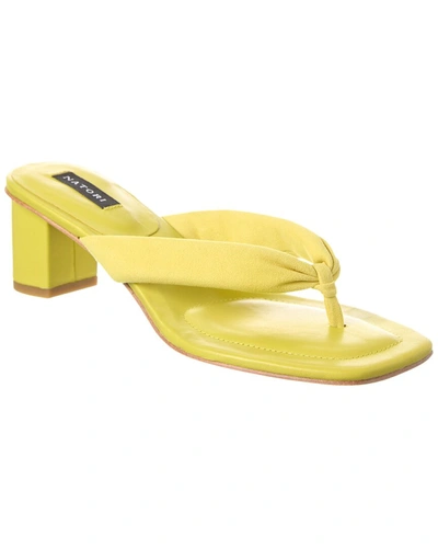 Natori Bay Suede Sandal In Yellow