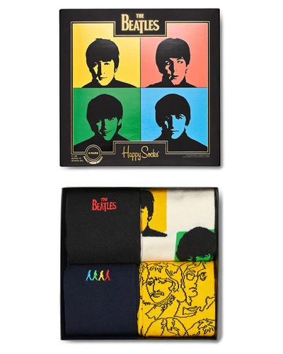 Happy Socks The Beatles 4pk Gift Set In Multi