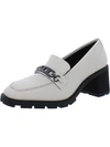 SANCTUARY PRIMO WOMENS LEATHER LUGGED SOLE LOAFERS