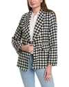 TO MY LOVERS HOUNDSTOOTH BLAZER