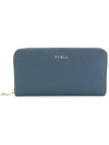 FURLA Babylon zip around wallet,VISCOSE100%