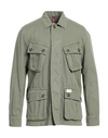FAY ARCHIVE FAY ARCHIVE MAN JACKET MILITARY GREEN SIZE L COTTON, LINEN
