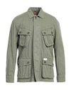 Fay Archive Man Jacket Military Green Size L Cotton, Linen In Green