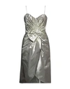 Maison Margiela Woman Midi Dress Gold Size 8 Silk