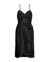 Maison Margiela Woman Midi Dress Black Size 4 Silk