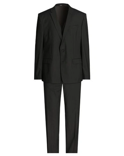 Dolce & Gabbana Man Suit Deep Purple Size 46 Virgin Wool, Mohair Wool In Grey