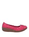 FITFLOP FITFLOP WOMAN PUMPS FUCHSIA SIZE 7 LEATHER