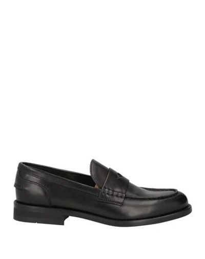 Doucal's Woman Loafers Black Size 8 Leather