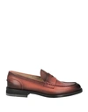 Doucal's Woman Loafers Brick Size 9 Leather In Red