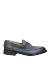 Doucal's Woman Loafers Blue Size 7 Leather