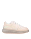 Alexander Mcqueen Woman Sneakers Light Pink Size 11 Soft Leather, Textile Fibers