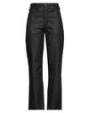JIL SANDER+ JIL SANDER+ WOMAN JEANS BLUE SIZE 31 COTTON, CALFSKIN