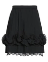 Burberry Woman Mini Skirt Black Size 6 Polyester, Polyamide, Viscose, Cotton In Black