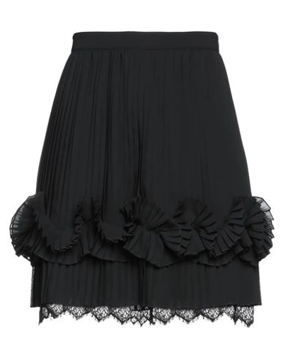 Burberry Woman Mini Skirt Black Size 4 Polyester, Polyamide, Viscose, Cotton