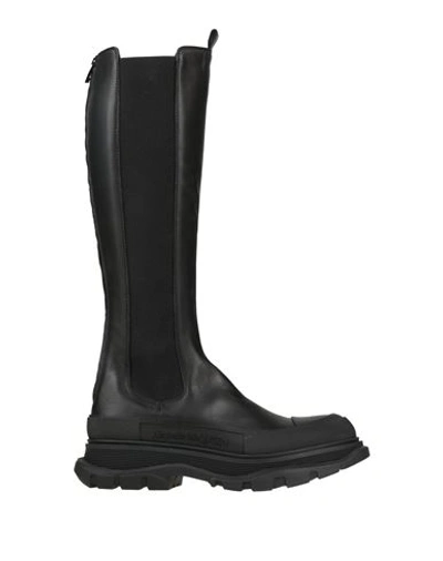 Alexander Mcqueen Woman Boot Black Size 10 Calfskin