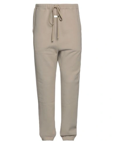 Fear Of God Logo-plaque Straight-leg Trousers In Grey