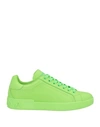 Dolce & Gabbana Man Sneakers Green Size 9 Calfskin