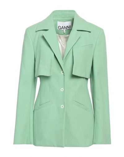 Ganni Blazer  Woman Color Green
