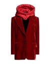 TOM FORD TOM FORD WOMAN BLAZER RED SIZE 6 VISCOSE, CUPRO, POLYESTER, SILK