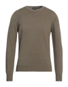 Tom Ford Man Sweater Military Green Size 44 Cotton, Silk