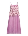 Comme Des Garçons Woman Midi Dress Pink Size S Cotton, Polyester In Pink