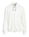 Brunello Cucinelli Man Sweatshirt White Size M Cotton