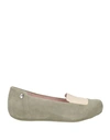 Stephen Jones Millinery X Fitflop Woman Pumps Sage Green Size 10 Leather In Sage Green