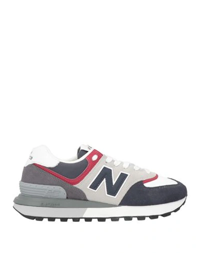 New Balance Man Sneakers Grey Size 8 Textile Fibers, Leather