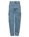 Isabel Marant Man Denim Pants Blue Size 33 Cotton In Blue