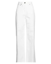 Peserico Easy Woman Pants White Size 12 Cotton, Viscose, Elastane In White