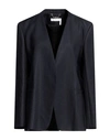 Chloé Woman Blazer Midnight Blue Size 8 Linen, Viscose, Wool In Blue