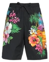 DOLCE & GABBANA DOLCE & GABBANA MAN SHORTS & BERMUDA SHORTS BLACK SIZE 34 COTTON