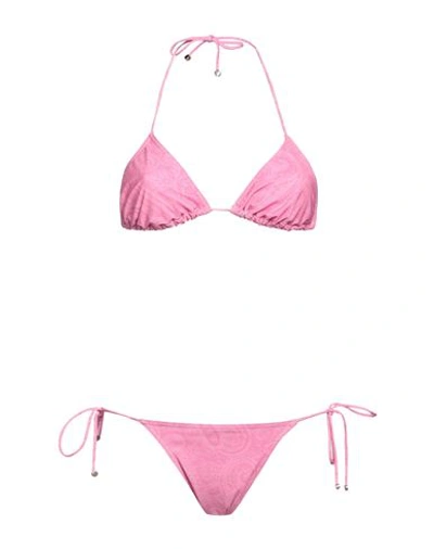 Etro Woman Bikini Fuchsia Size 2 Polyamide, Elastane In Pink