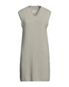 Maison Margiela Woman Mini Dress Grey Size S Wool In Grey