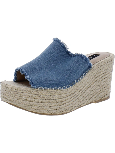 Aqua Jacy Womens Leather Slip On Espadrilles In Multi