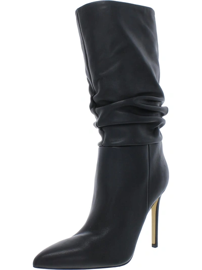 Marc Fisher Ltd Romy Womens Suede Pull On Mid-calf Boots In Black