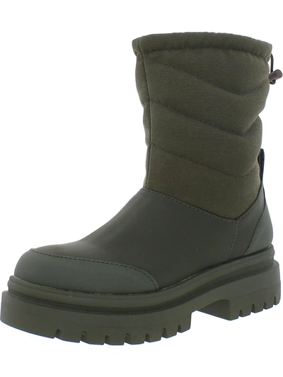 Rocket Dog Dita Womens Quilted Lugged Sole Ankle Boots In Green