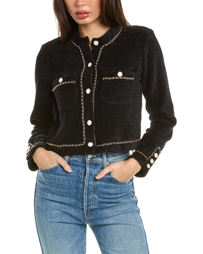Endless Rose Chain Trim Jacket In Black