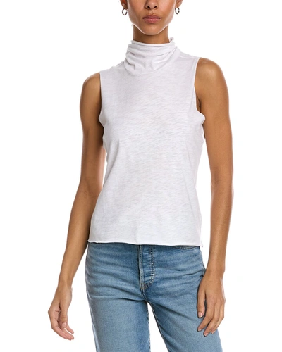 Chaser Turtleneck Muscle Tank In White