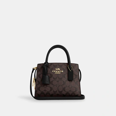 Coach Outlet Andrea Carryall In Signature Canvas In Brown