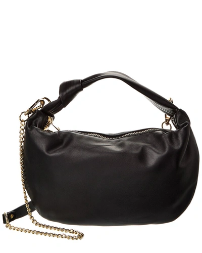 Persaman New York Clemence Leather Shoulder Bag In Black