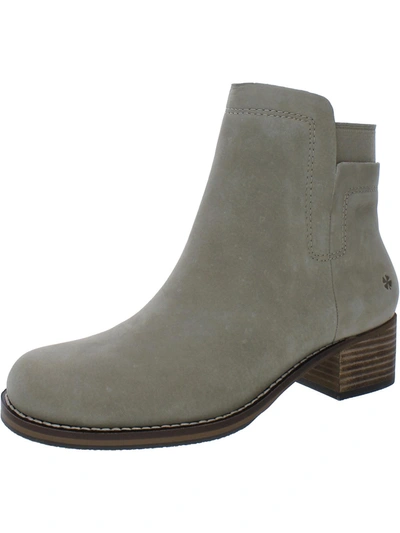 Lucky Brand Lkhirsi Womens Leather Booties In Grey