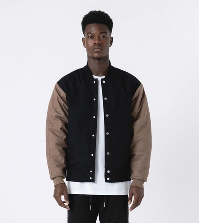 Zanerobe Wst Bomber Jacket Black/timber In Blue