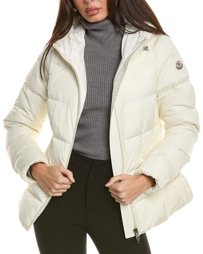 Moncler Avoce Hooded Quilted Shell Down Jacket In White