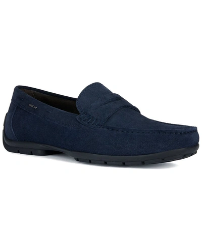Geox Moner W 2fit Suede Moccasin In Blue