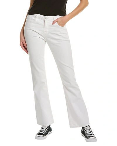 Frame The Low Boot Blanc Bootcut Jean In White